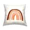 Stupell Industries Orange Patterned Rainbow Casual Boho Kids Throw Pillow, 18" x 18"